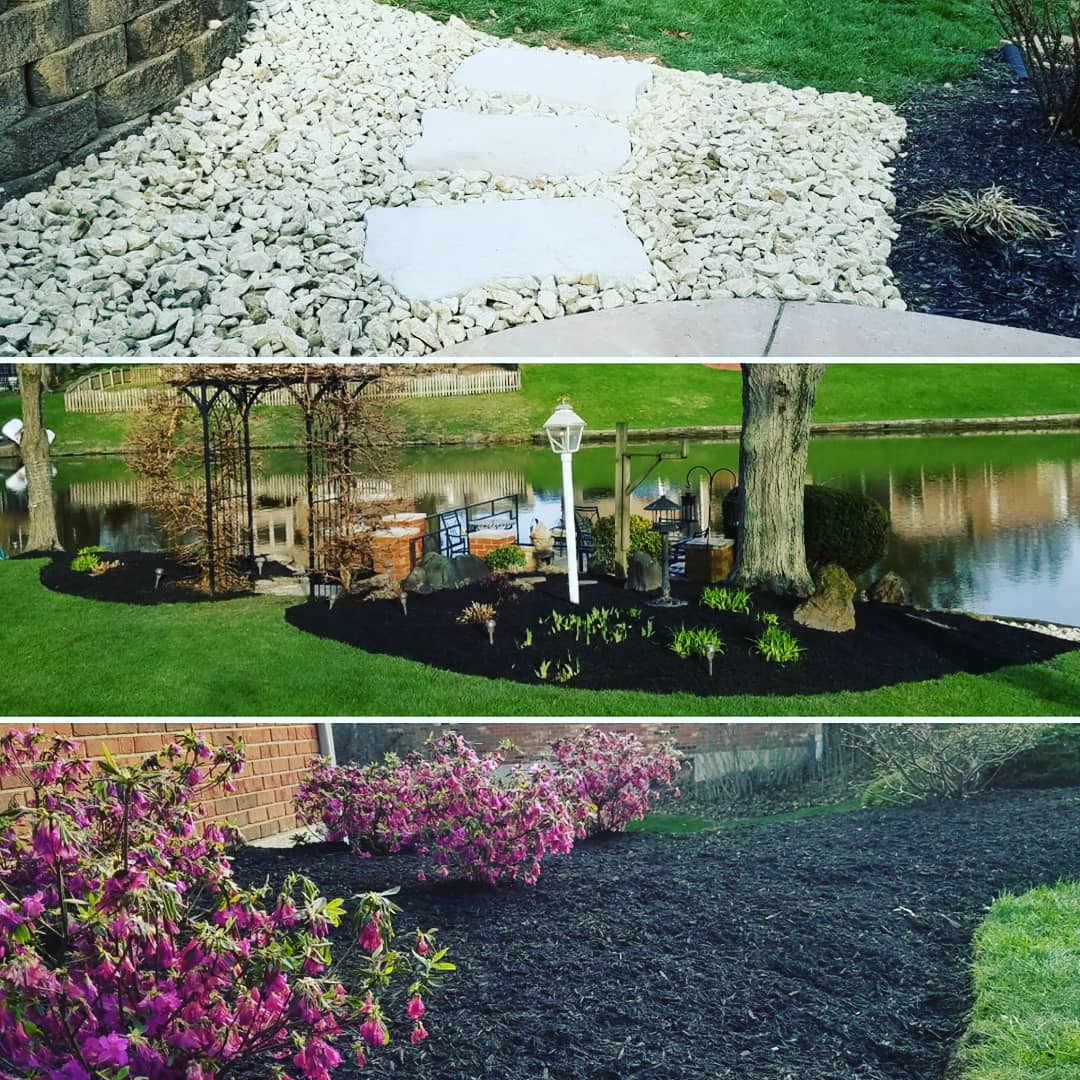 Lakeside garden installation